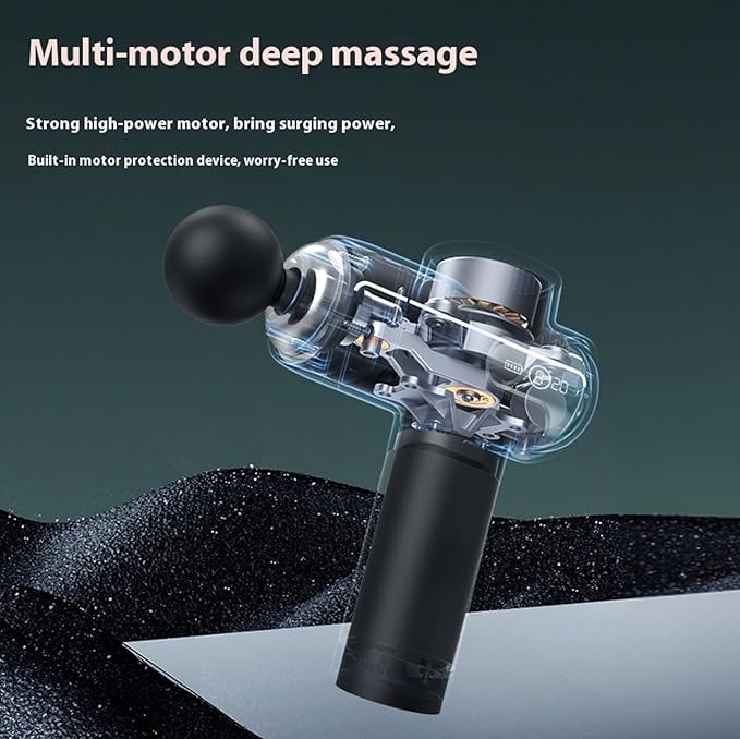 Smart massage gun, men's muscle massage gun, a professional massage for hitting the back, legs, neck, buttocks, etc., used to relieve muscle fatigue, relaxation, and a must-have for home fitness.