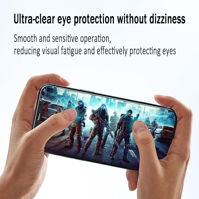 HPTech 2 Pack Screen Protector Designed for iPhone 12 / iPhone 12 Pro 6.1-inch Anti Blue Light Tempered Glass Film, Easy to Install, Bubble Free