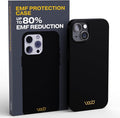 WAVEBLOCK EMF Protection Silicone iPhone Case, Radiation Blocker Cell Phone Case, 5G Shield Reduction, Lightweight, USA Patented and Tested in FCC Lab, iPhone 14 Black