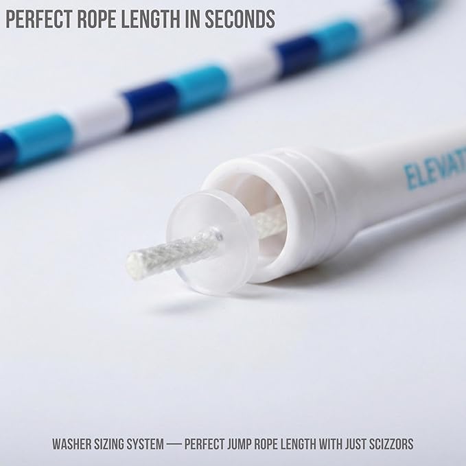 Elevate Rope Professional Beaded Jump Rope - 3m Adjustable, Quality Beads & Poly Cord - For Freestyle, Cardio & Tricks - All Levels & Indoor/Outdoor Use