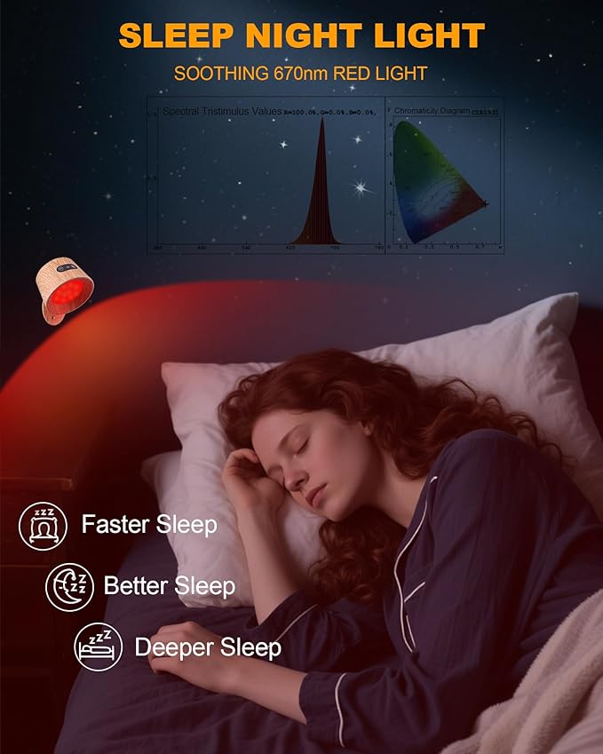 Aoife 2Pack 670nm Red Light Therapy Lamp for Sleep, LED Wall Sconce Lights Lamp with 360°Rotation Lighting Touch and Remote Control, Amber Night Light with 3 Brightness for Bedroom Reading Bedside