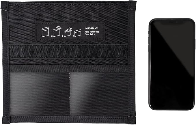 OFFGRID Non-Window Faraday Bags for Phones | Signal Blocking & Anti-Tracking | Made in USA | Fits Smartphones & Key Fobs | Durable ISOTech Fabric | Privacy Protection for Data Security