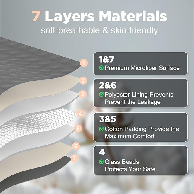 Weighted Blanket for Adults(48" x 72",10lbs,Grey) Twin Size Soft Cooling Heavy Blanket for Sleeping,Breathable Blanket with Glass Bead Perfect for 80-120 lbs,All Season,Machine Washable.