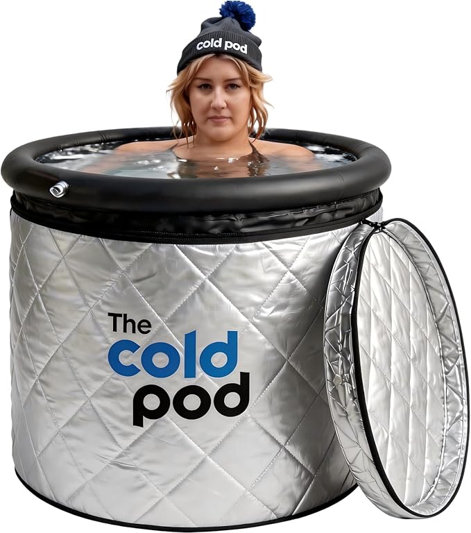 Ice Bath Tub for Athletes with Cover: 85 Gallons Cold Plunge Tub for Recovery, Multiple Layered Portable Ice Bath Plunge Pool by The Cold Pod