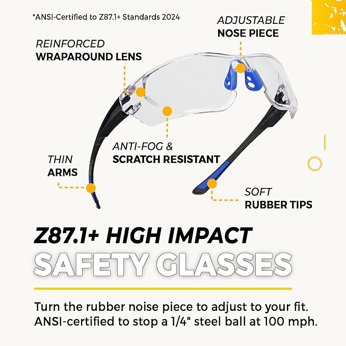 TradeSmart High-Performance Earmuffs for Shooting Range & Shooting Eye Protection Glasses + Firearm Confidence Course