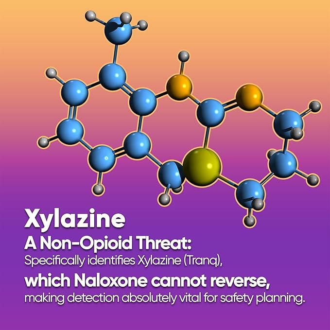 Safe Life Xylazine Test Strips, Test Liquids and Powders for Presence of Xylazine [5 Pack]