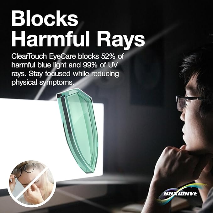 BoxWave Screen Protector Compatible With Skylight Calendar (15 inch) - ClearTouch Crystal Anti-UV EyeCare (2-Pack), Filters out Harmful Blue Light Reduce Fatigue