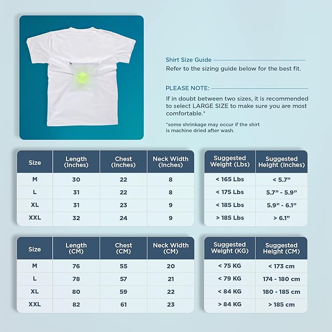 Stop Snoring T-Shirt - Snore Stopper - Most Comfortable Snoring Aid. Health Expert Recommended for Back Snorers! Eliminates Snoring by Adjusting Your Sleeping Position. Guide to Snoring Ebook