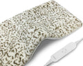Full Weighted Heating Pad - Plush 2.3LB Hot Heated Pad for Back Pain Relieve, 12 Heating Levels, 8 Timer Settings, Holiday Gifts for Women Men Mom Dad (Leopard Print, 12''×24'' BB)