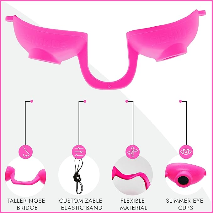 Super Sunnies EVO FLEX Flexible Tanning Bed Goggles Red Light Therapy Eye Protection UV Glasses, FDA Compliant - 4 Pack