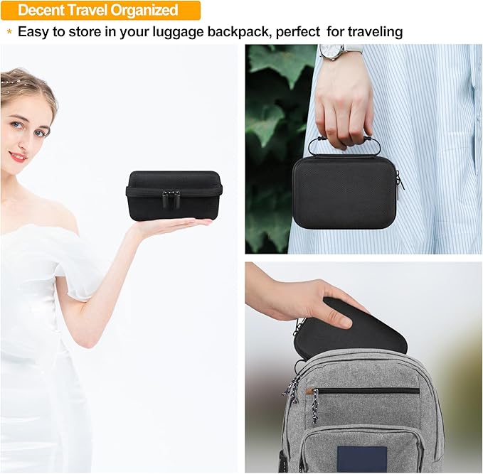 Elonbo Carrying Case for OMRON Evolv Bluetooth Wireless Upper Arm Blood Pressure Monitor, for OMRON Evolv BP7000 Portable One-Piece BP Monitor Storage Holder, Black