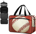Fustylead Retro Baseball Large Medical Storage Bag with Zipper Empty First Aid Bag Trauma Kit for Traveling Hiking Camping Backpacking