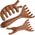 Wooden Scalp Massager, Foot Massage Tool, Scalp Massager Hair Growth - Sandalwood