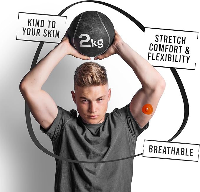 Not Just A Patch Freestyle Libre 3 Plus Sensor Covers (20 Pack) – Breathable, Sweatproof & Secure Hold – Precision-Cut Hole for Ventilation, Adhesion & Gentle Support – 10-14 Day Wear - Multicolor