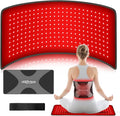CRAZYTECH Red Light Therapy Pad for Body, 24"x12" Large 48W High Power Infrared Heating Blanket with 240 LEDs, Near Infrared Mat Wrap for Back Shoulder Knee & Dogs, 5 Levels 3 Modes