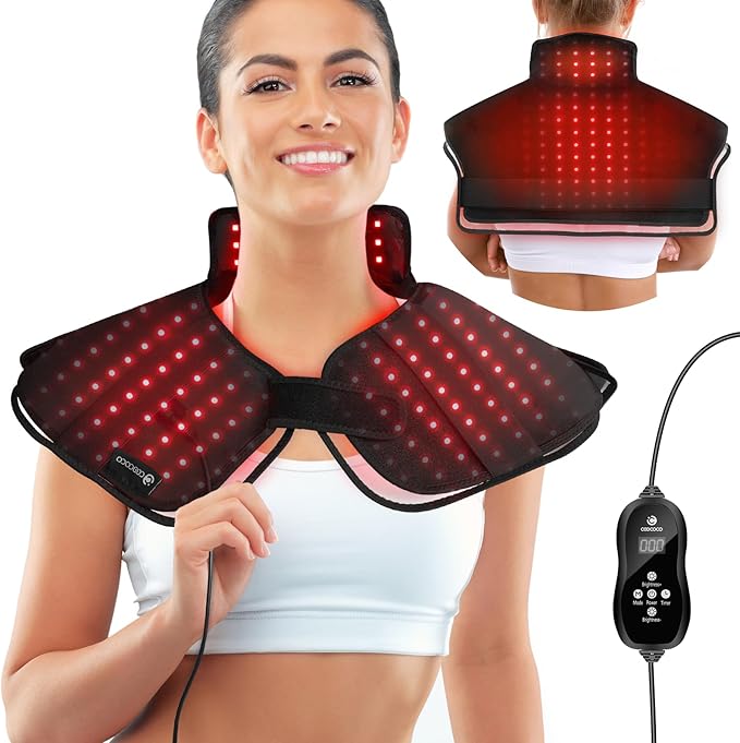 CooCoCo Heating Pad for Neck and Back Pain Relie, Heating Pad for Back Pain Relief, Electric Heat Pad for Neck Shoulders, Auto Off
