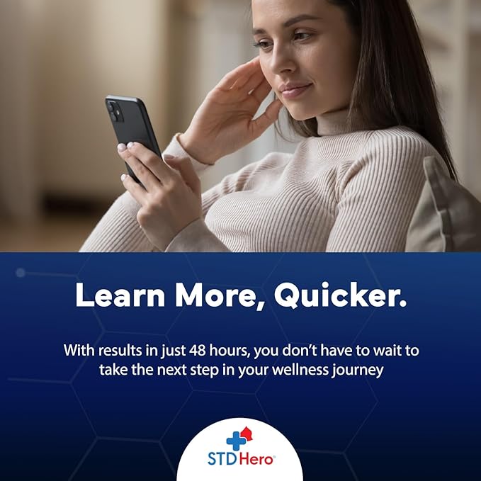 STD Hero Oral HPV Test Kit for Women and Men - at-Home Oral Rinse Collection for Health Screening - Simple, Private, and Easy-to-Use Home Test