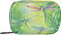 Travel Pill Case Green Dragonflies Weekly Small Pill Box 7 Day Pill Box Pill Organizer Bag