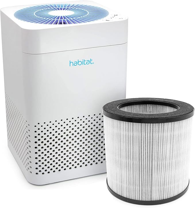Habitat 150A(e) True HEPA Filtration Air Filter System, Realtime Air Quality Sensor, Covers up to 150ft², Removes 99.97% of Airborne Particles and Viruses, Relacement Filter, HEPA 13 (Pack of 1)