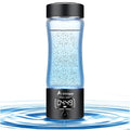 Hydrogen Water Bottle Generator with SPE/PEM Technology, Anlewo Portable H2 Water Ionizer Machine,5000PPB,6 Hours Hydrogen Retention for Family Friends Office Travel Sports Fitness(Black)