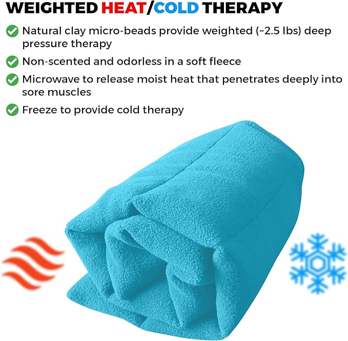 Microwavable Heating Pads 1 Piece Natural Moist Heat Pad for Back Pain, Neck and Shoulders, Nerve, Cramps, Lower Lumbar Relief