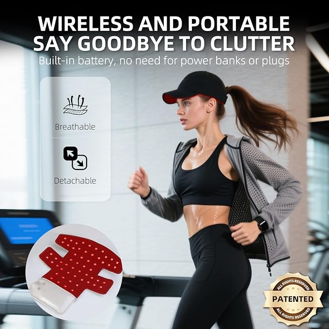 Red Light Therapy for Hair Growth, Cordless Hair Care for Home & Travel, Laser Therapy Cap for Hair Loss, Hair Loss Treatments Hat