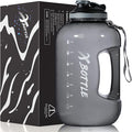 1 Gallon Water Bottle with Chug lid, BPA Free Dishwasher Safe 128oz Large Water Bottle with Motivational Time Marker and Handle Leak-proof Big Water Jug for Camping Sports Workouts (chug lid)