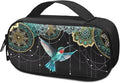 Bohemian Flower Hummingbird Insulin Pen Cooler Travel Case Diabetic Medication Insulated Cool Organizer for Insulin Pen and Other Diabetic Supplies for Travel Work Daily Life
