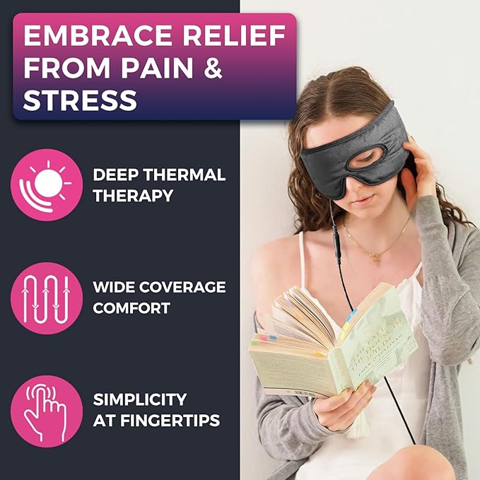 Stye Eye Treatment Heated Eye Mask - Eye Stye Remover, Warm Compress for Eyes, Moist Heat Eye Compress for Stye and Blepharitis Relief, Eye Heating Pad for Chalazion Treatment