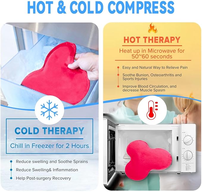 Reusable Gel Ice Pack, Ice Pack for Rotator Cuff Injuries, Cold/Hot Pack for Neck, Knee, Hot Cold Therapy for Shoulder Injuries, Bursitis, and Swelling (1 Count)