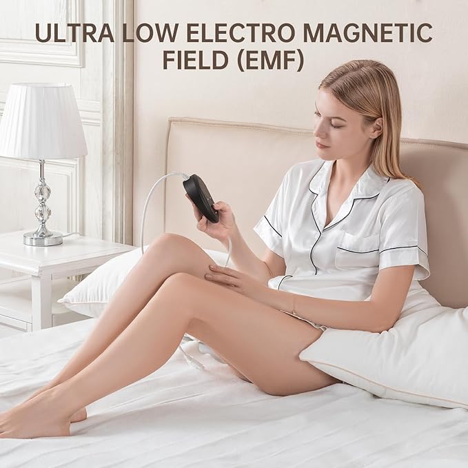 Bwarm Electric Heated Mattress Pad King Size, 78" x 80", Bed Warmer, 9 Heat Settings, 1-12 Hours Auto Off, Deep Pocket, Fast Heating, Machine Washable, Soft and Cozy