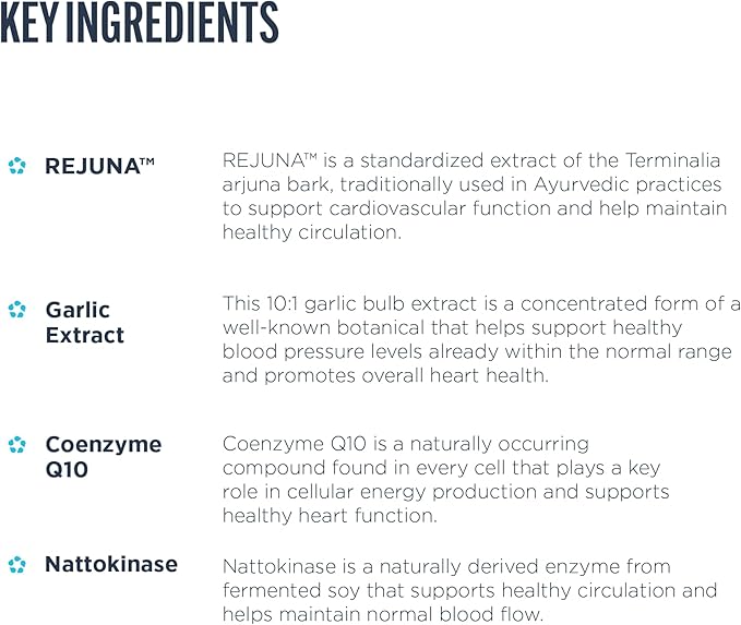 Revive MD Blood Pressure Support Supplement - Supports Heart and Circulatory Health, Energy & Daily Wellness - Magnesium, Potassium, Folic Acid & Garlic Formula (180 Vegetarian Capsules, 60 Servings)