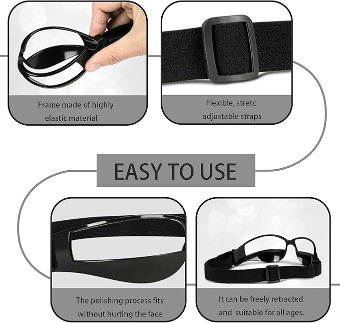 Dribbling Goggles Basketball Sports Glasses-Basketball Training Equipment for Ball Handling Skills；