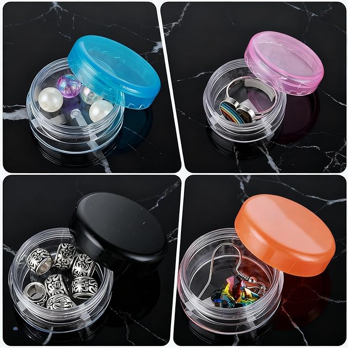 12Pcs Small Pill Box, Portable Travel Mini Pill Organizer Box Daily Medicine Case Holder for Pocket Purse Briefcase Cod Liver Oil Storage Container (Black/Purple/Orange/Blue/Yellow/Pink)