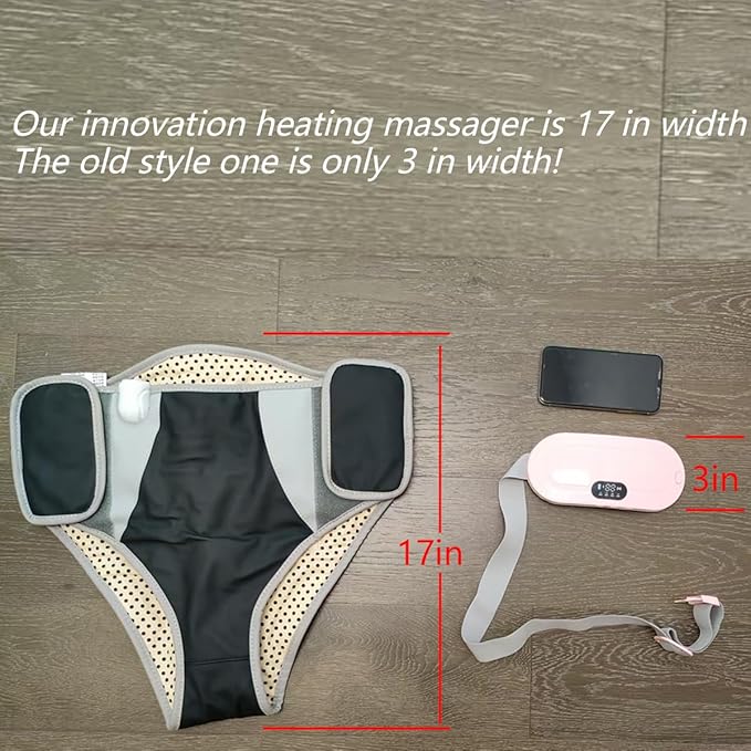 Buttock Lower Abdomen Belly Hip Heating Pad Massage Brace Period Heating Pad Massager Electric Back Abdomen or Belly Massage Pad Menstrual Buttock Belly Pain Relief, Shape Shorts ab Machine
