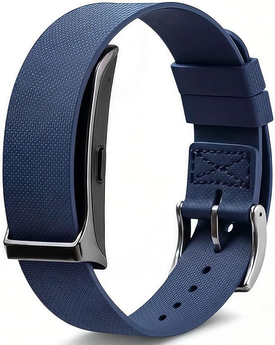 BlackPro for Hume Band Replacement Strap, FKM Rubber Loop Strap for HumeHealth Watch Band, Waterproof Adjustable Soft Fluororubber Rubber Wristband for Hume Smart Fitness Tracker