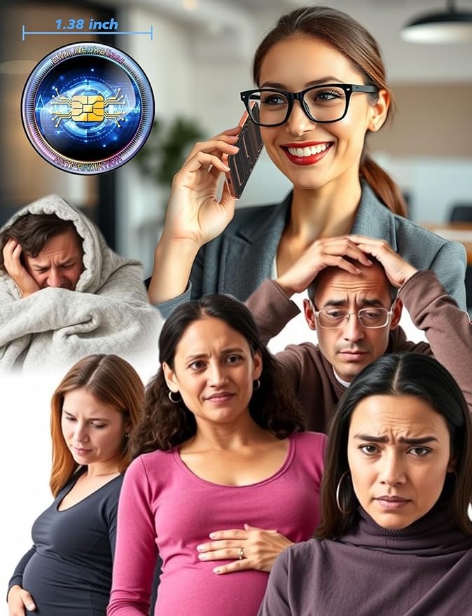 Cell Phone EMF Protection Neutralizers - for Smart Phones/Tablets/Laptops/Computer/WiFi/Priner/TV 6 Pack