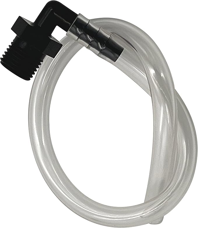 Oxygen Concentrator Humidifier Bottle Adapter Tubing 12" with Threaded Connector - 1-Pack