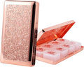 Portable 7-Day Metal Pill Case, Featuring 8 Compartments—Perfect for Travel. BPA-Free. (L-Pink, Large)