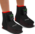 Rechargeable Red Light Therapy Feet Ankle, 132 LEDs 660 nm Red Light and 850 nm Infrared Light Therapy Shoe, with 6000mAh Battery Adjustable Power and Time Controller 2Pack