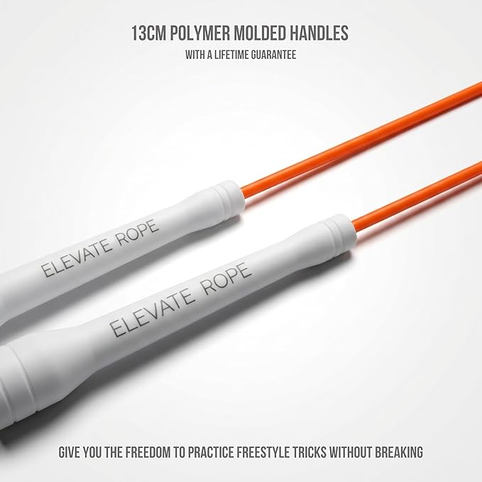 Elevate Rope Professional Beaded Jump Rope - 3m Adjustable, Quality Beads & Poly Cord - For Freestyle, Cardio & Tricks - All Levels & Indoor/Outdoor Use