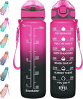 Enerbone 32 oz Drinking Water Bottle with Times to Drink and Straw, Motivational with Carrying Strap, Leakproof BPA & Toxic Free, Ensure You Drink Enough Water for Fitness Gym Outdoor