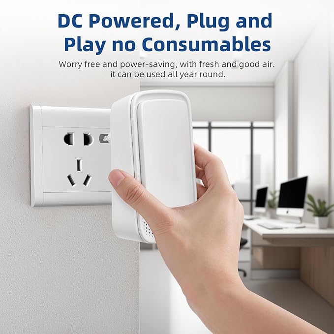 2026 Upgraded Air Ionizers for Home & Dust Mites Plug in Air Purifier with Negative Ion Generator, Quiet Odor Eliminator for Bedroom, Office, Kitchen, Pet Odor, Smoke, Dust,8 Pack