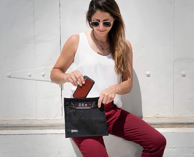 Mission Darkness Non-Window Faraday Bag for Phones // Signal Blocking Faraday Cage Prevents Hacking Tracking Spying, Device Shielding for Law Enforcement Military Digital Forensics, EMP CME Protection