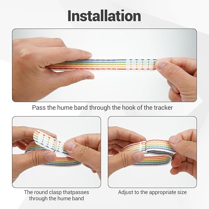 Nylon Loop Replacement Strap Compatible with Hume Health Band, Soft Breathable Adjustable Sport Wristband for Fitness Tracker, Women & Men