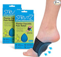 Strutz 2 Pack Sole Angel - The Original Patented Arch Support and Compression Technology - Plantar Fasciitis Support - Ease Discomfort and Improve Mobility - Metatarsal Foot Pads for Women and Men