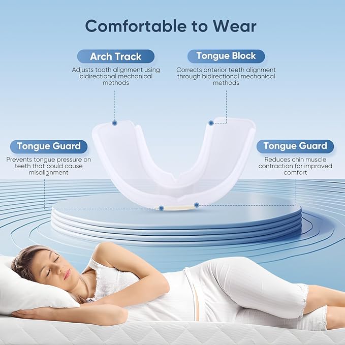 Anti-Snoring Device, Reusable Snore Stopper Anti Snoring Mouthpiece, Snoring Solution Mouthpiece Stop Snoring for Men and Women