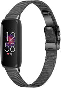 FitTurn Compatible with Fitbit inspire 3 metal band, Replacement Stainless Steel Mesh Watch Band Quick Release Metal Smart Strap for Fitbit inspire 3 Health & Fitness Tracker Watch