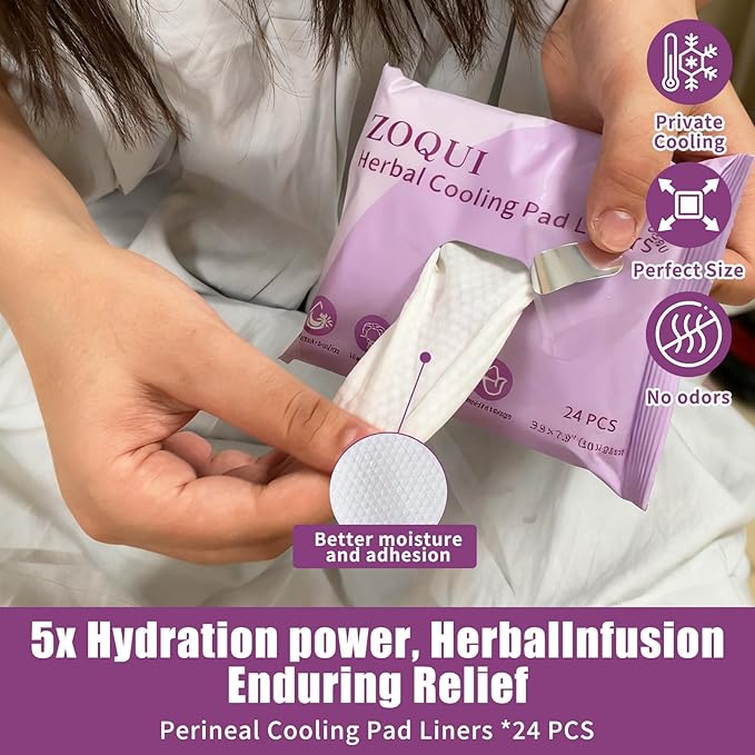 20 Pcs Mom Postpartum Essentials Recovery Kit, Hospital Bag Must Haves for New Mom, Postpartum Pads, Peri Bottle, Cooling Spray, Perineal Soothing Liners, Disposable Underwear, Hot&Cold Packs(Set)