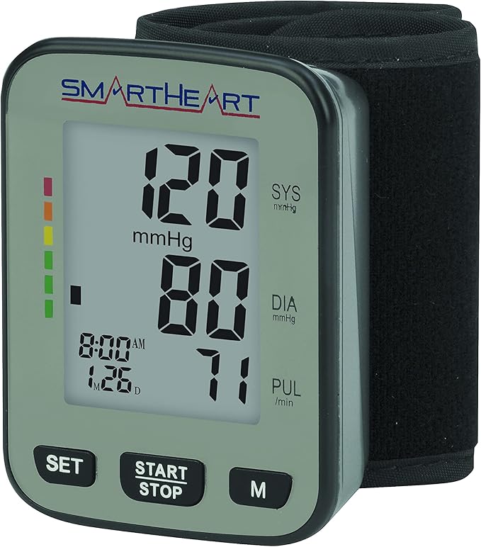 Smartheart Adult Cuff Arm Home Automatic Digital Blood Pressure Monitor Without Tube Black 1 Each